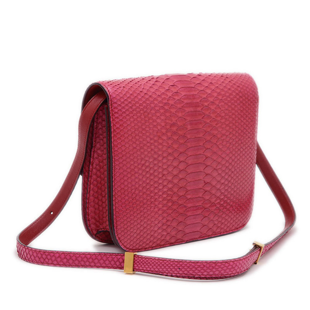 Celine Shoulder Bag Pink Python Leather - image 2